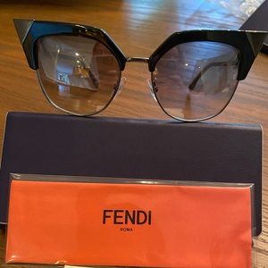 FENDI designer celebrity black sunglasses